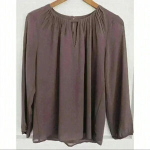 Naked Zebra Taupe Blouse  - Medium